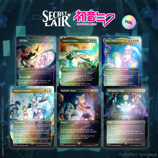 Secret Lair Drop: Secret Lair x Hatsune Miku: Digital Sensation EN - Rainbow Foil Edition - Secret Lair Drop Series (SLD)