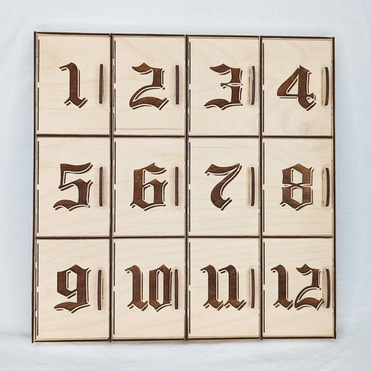 Make it yourself - DIY 12-Day Trading Card Advent Calendar