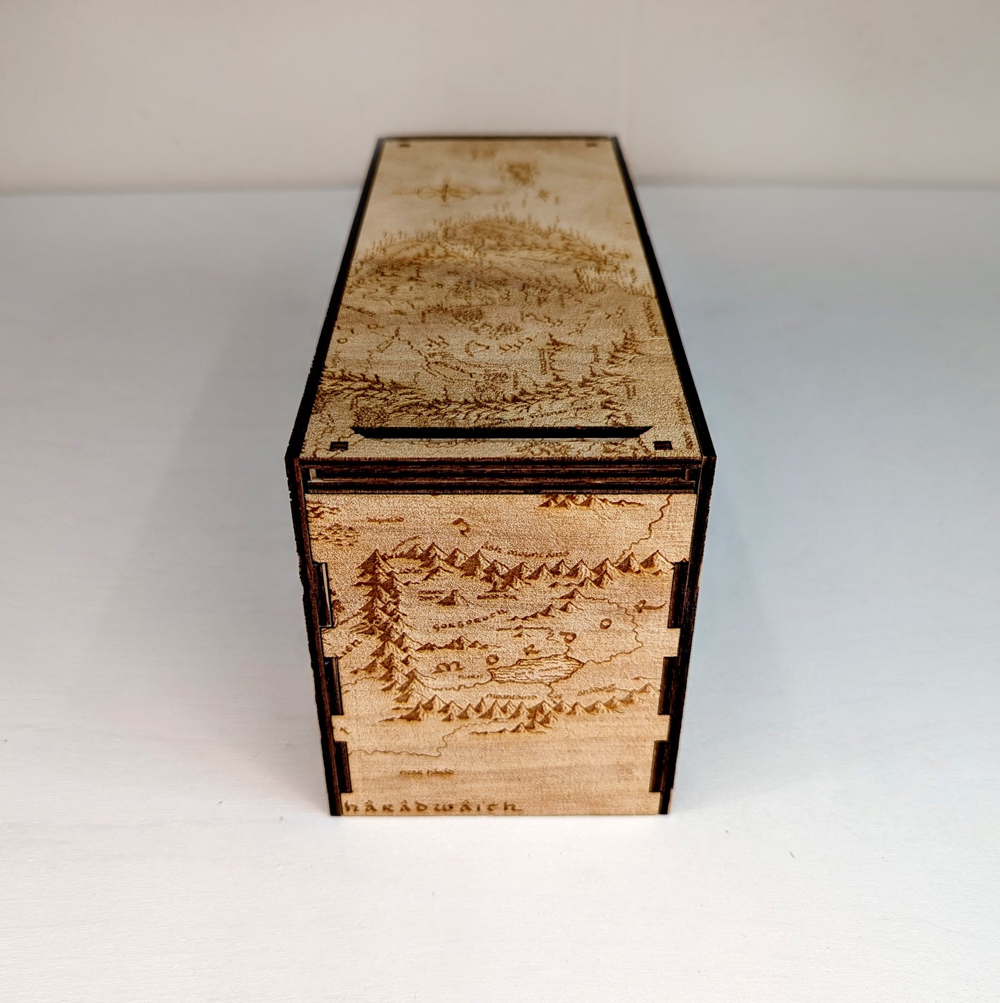 EDH Deck Box with built-in life counter, tax tracker, and command zone - Lord of the Rings theme