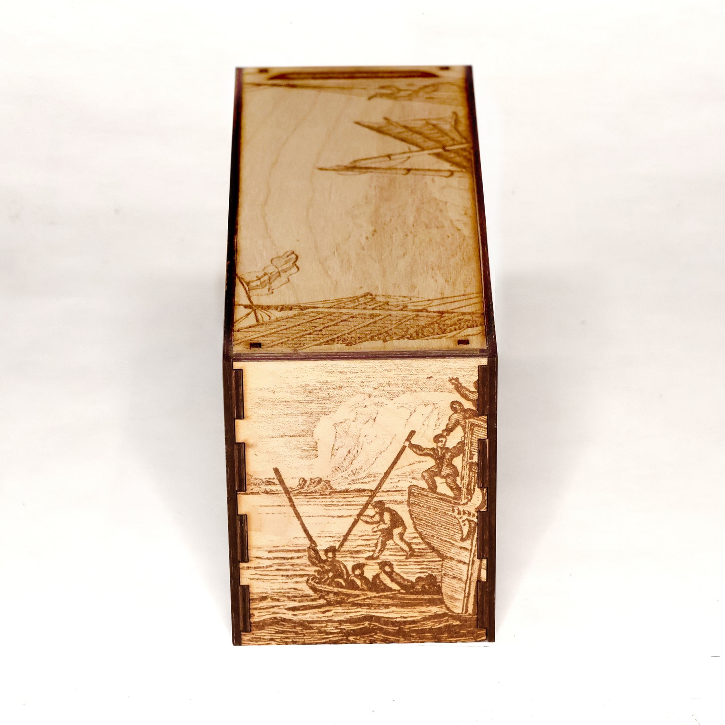 EDH Deck Box with built-in life counter, tax tracker, and command zone - Kraken Theme