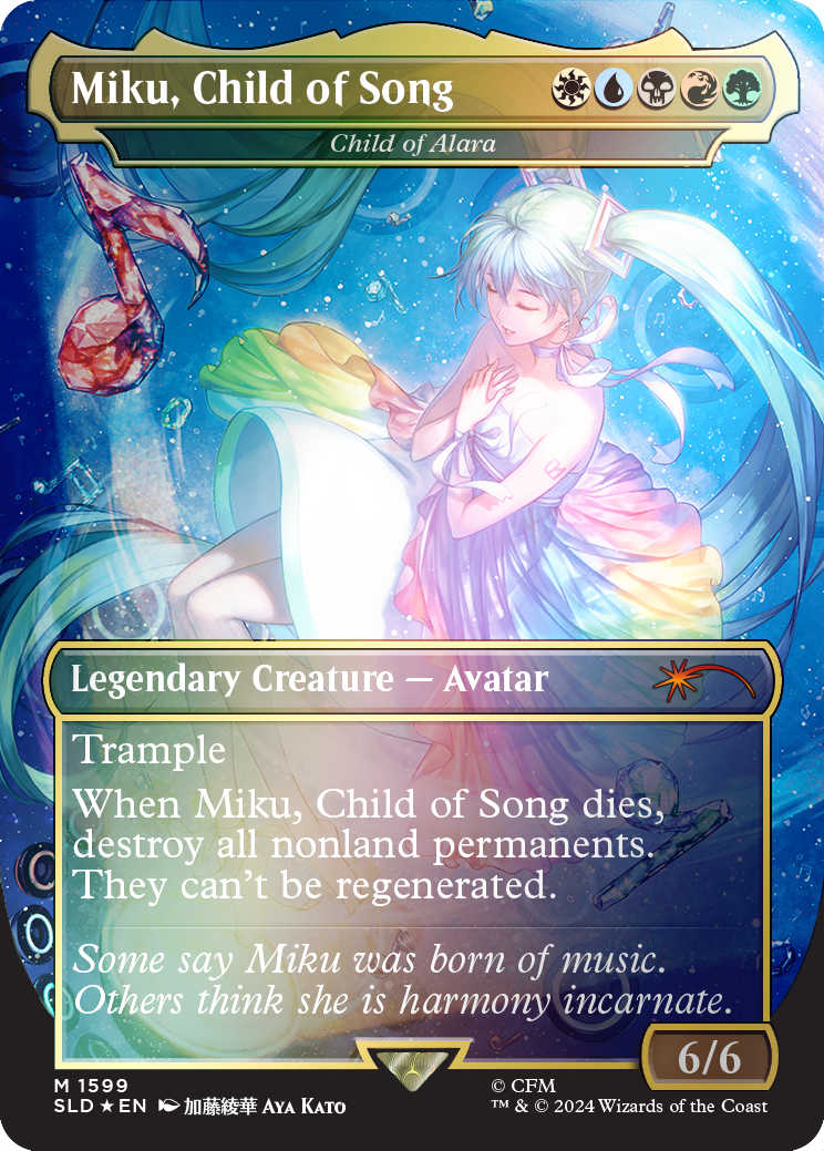 Secret Lair Drop: Secret Lair x Hatsune Miku: Digital Sensation EN - Rainbow Foil Edition - Secret Lair Drop Series (SLD)